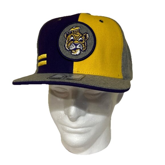 NEW LSU Tigers NCAA Colosseum Snapback Trucker Cap Hat Purple OSFA - Picture 4 of 8